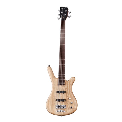 Warwick Teambuilt Pro Series Corvette Ash, 5-String, Active - Natural Transparent Satin act/act ASH fretted w/ Bag